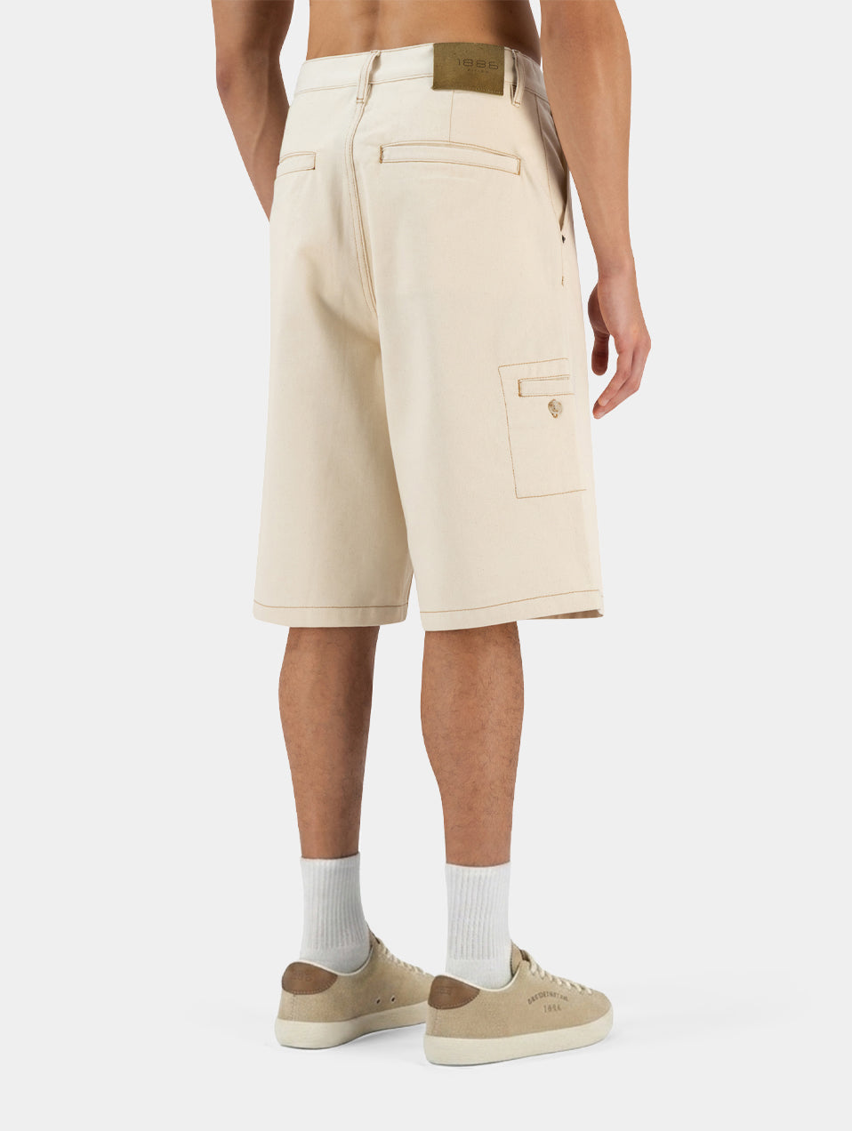 The Stitched Denim Shorts