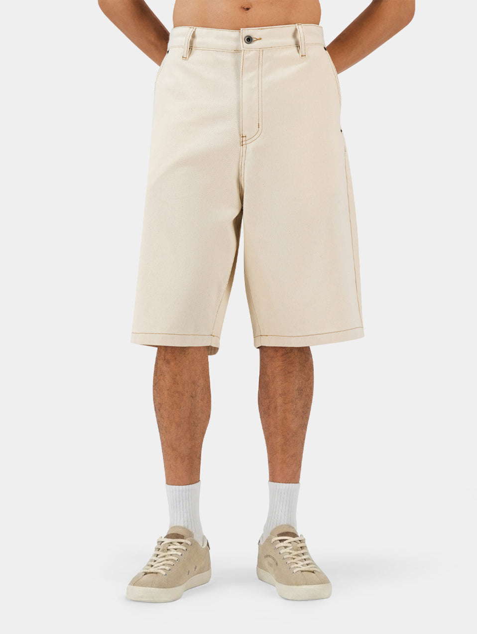 The Stitched Denim Shorts