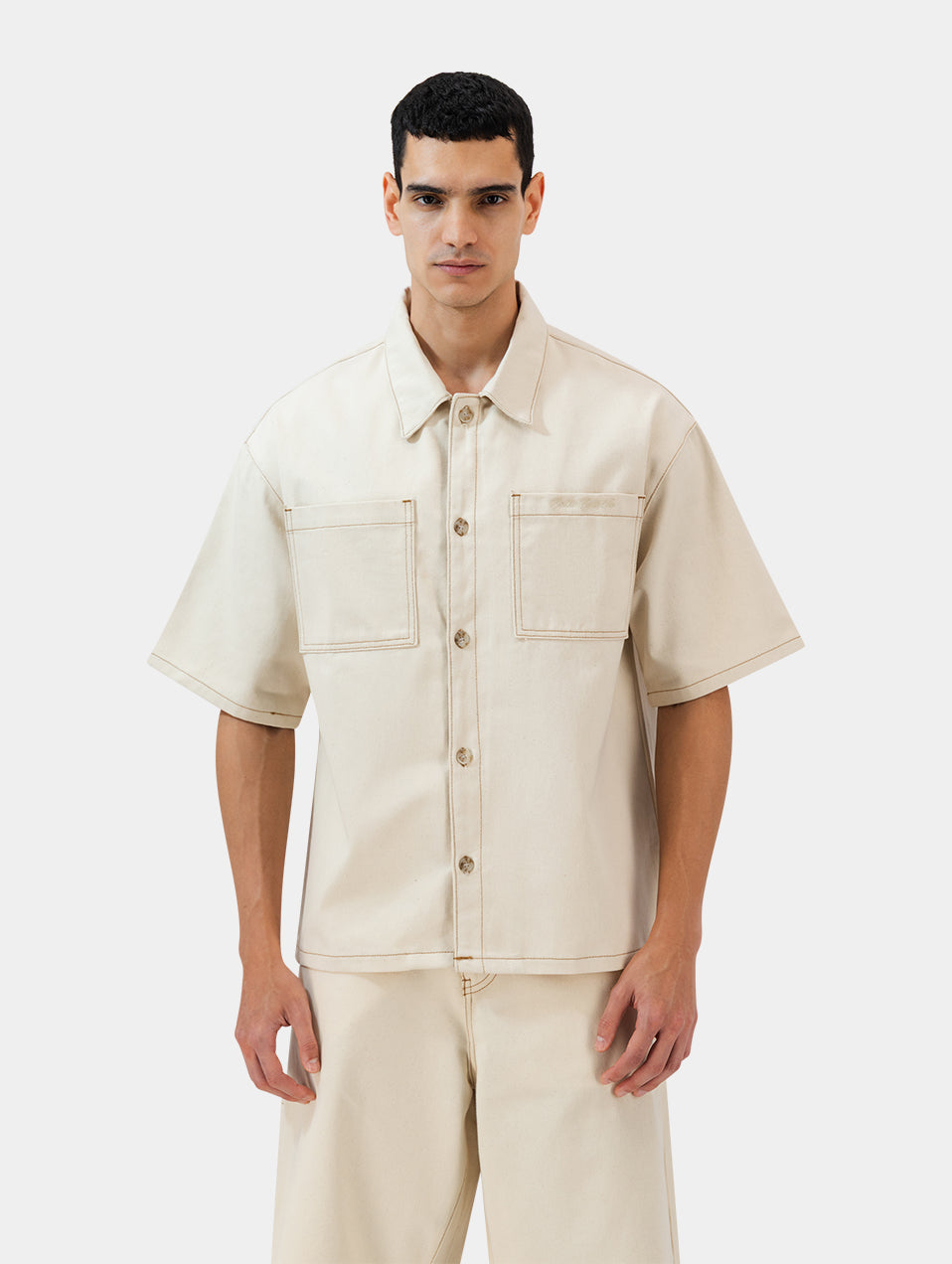 The Stitched Denim Shirt