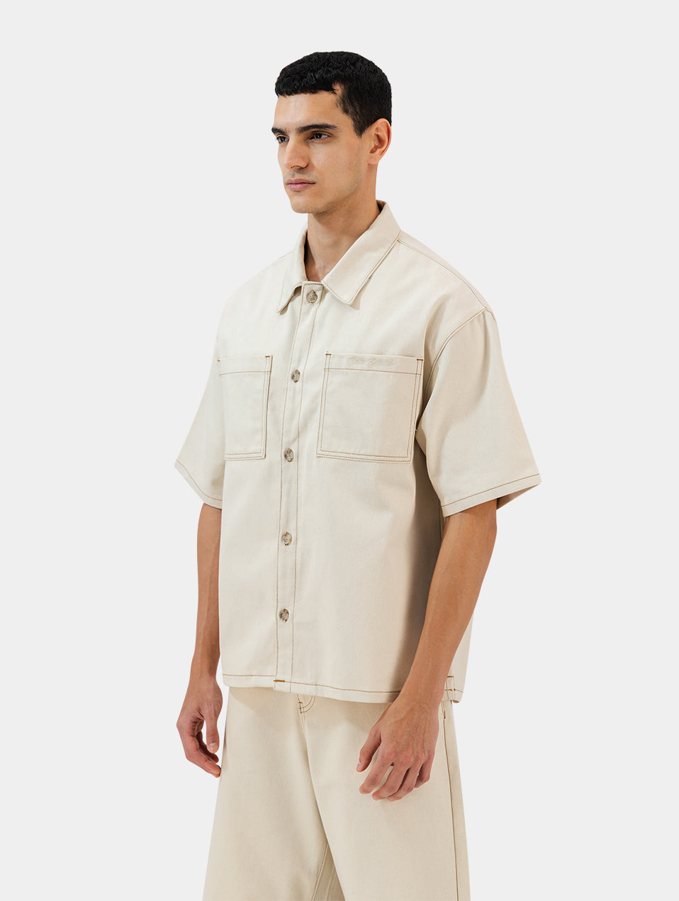 The Stitched Denim Shirt