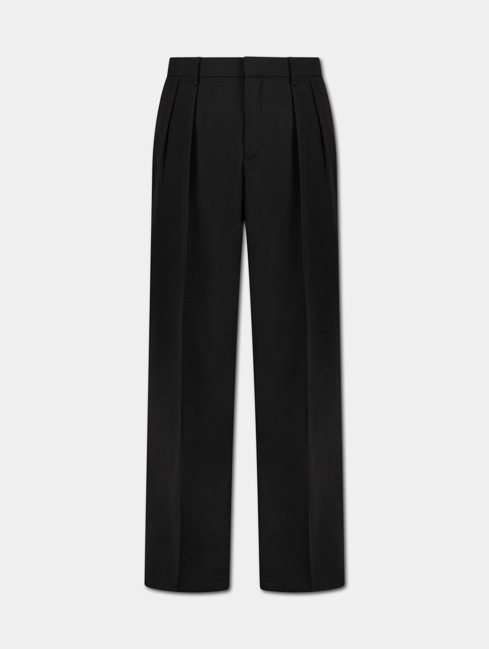 The Black Twin-Pleat Pants