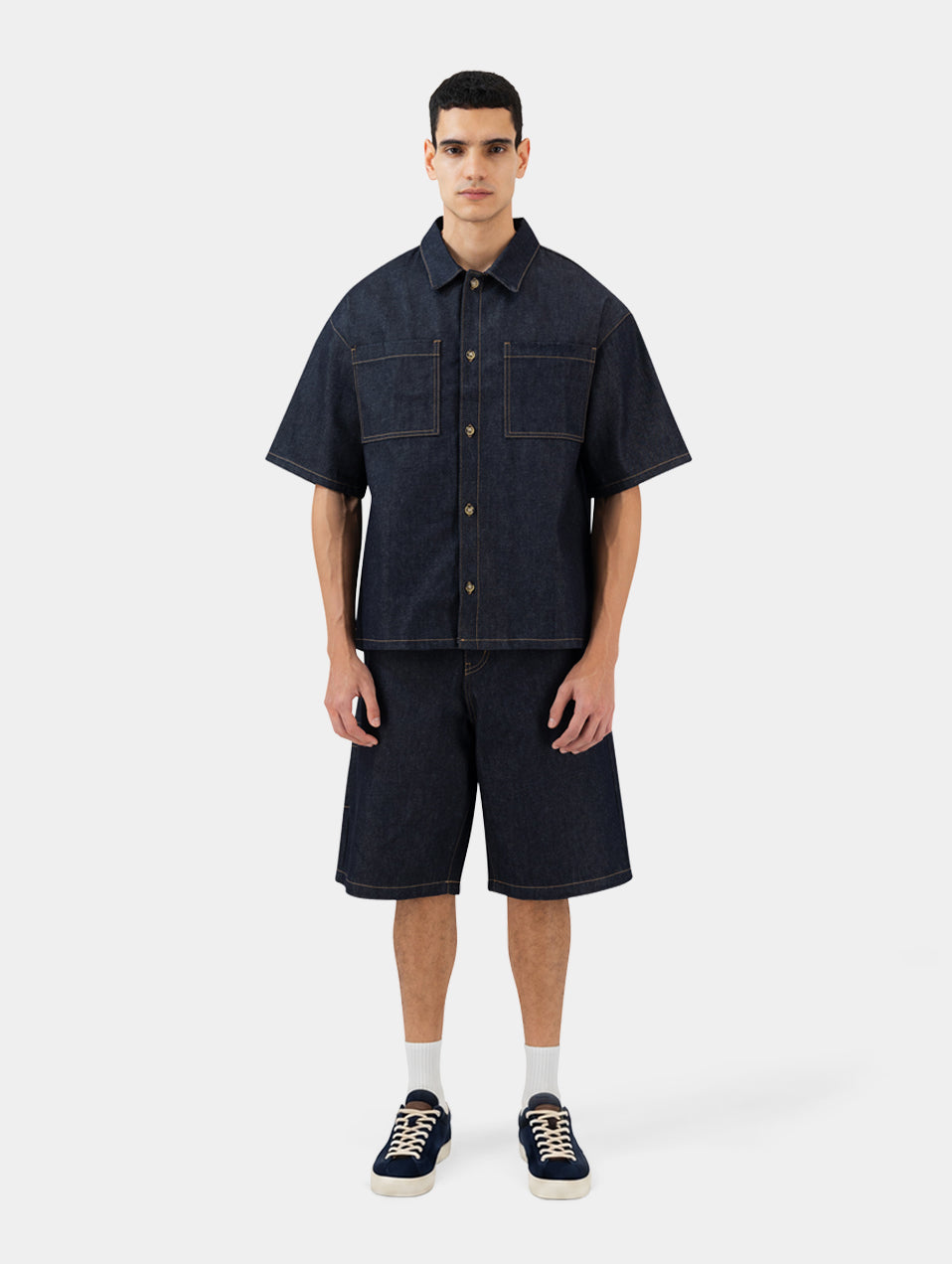 The Stitched Denim Shirt