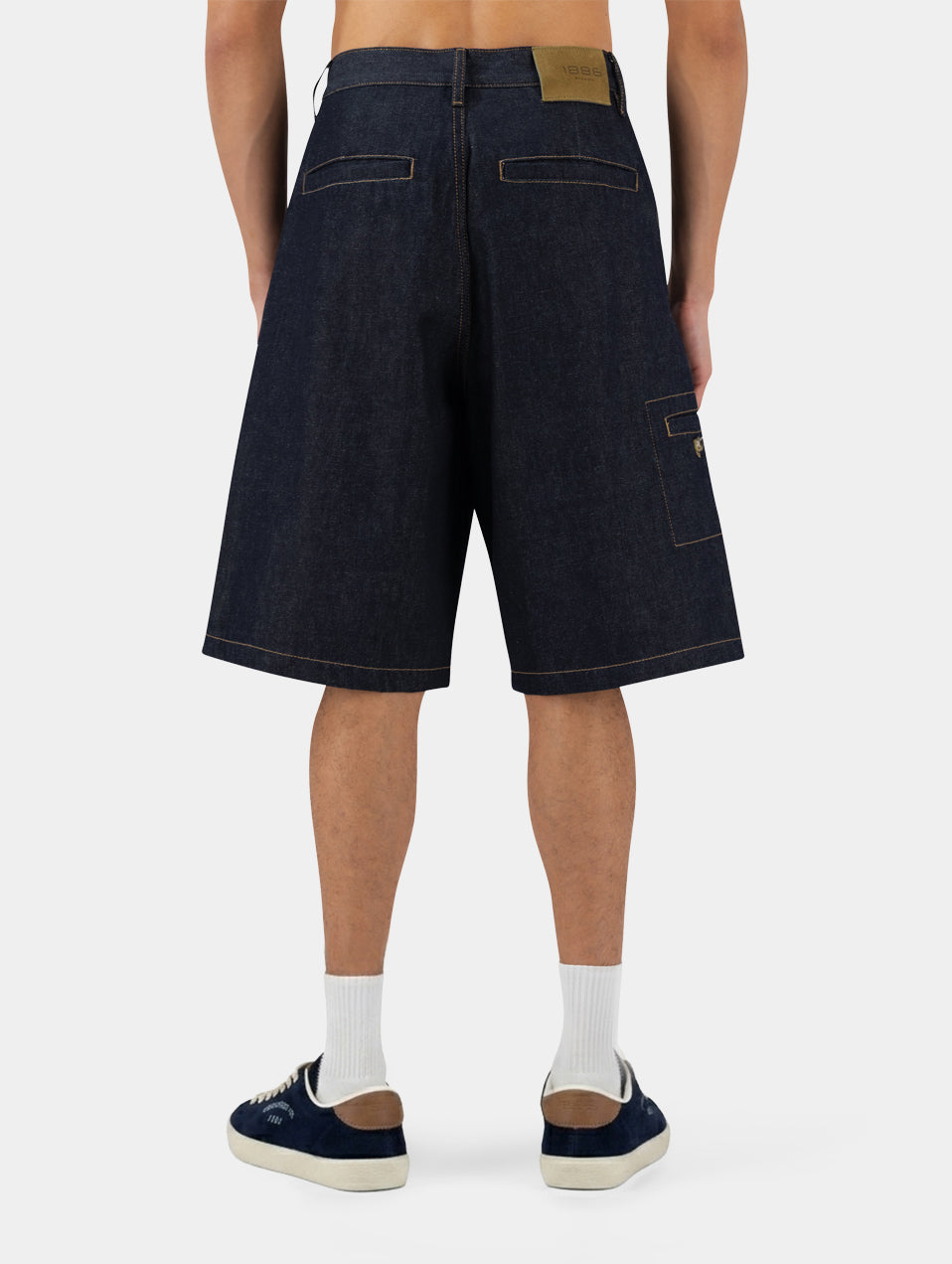 The Stitched Denim Shorts
