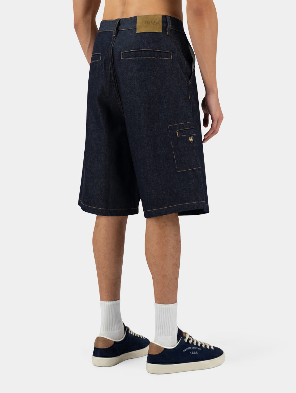 The Stitched Denim Shorts