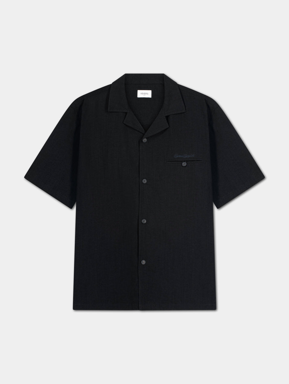 BLACK LINEN SHIRT