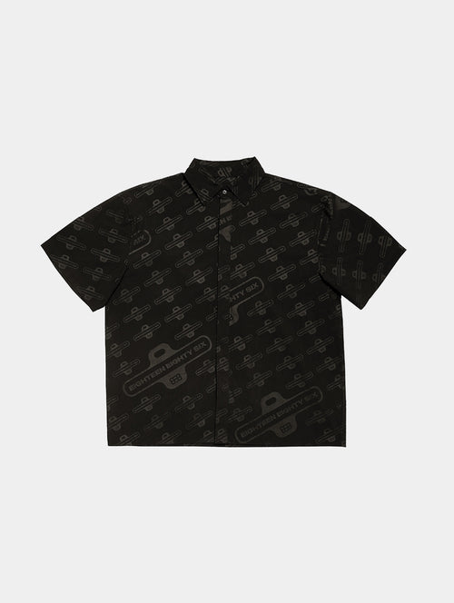 BLACK MONOGRAM SHIRT