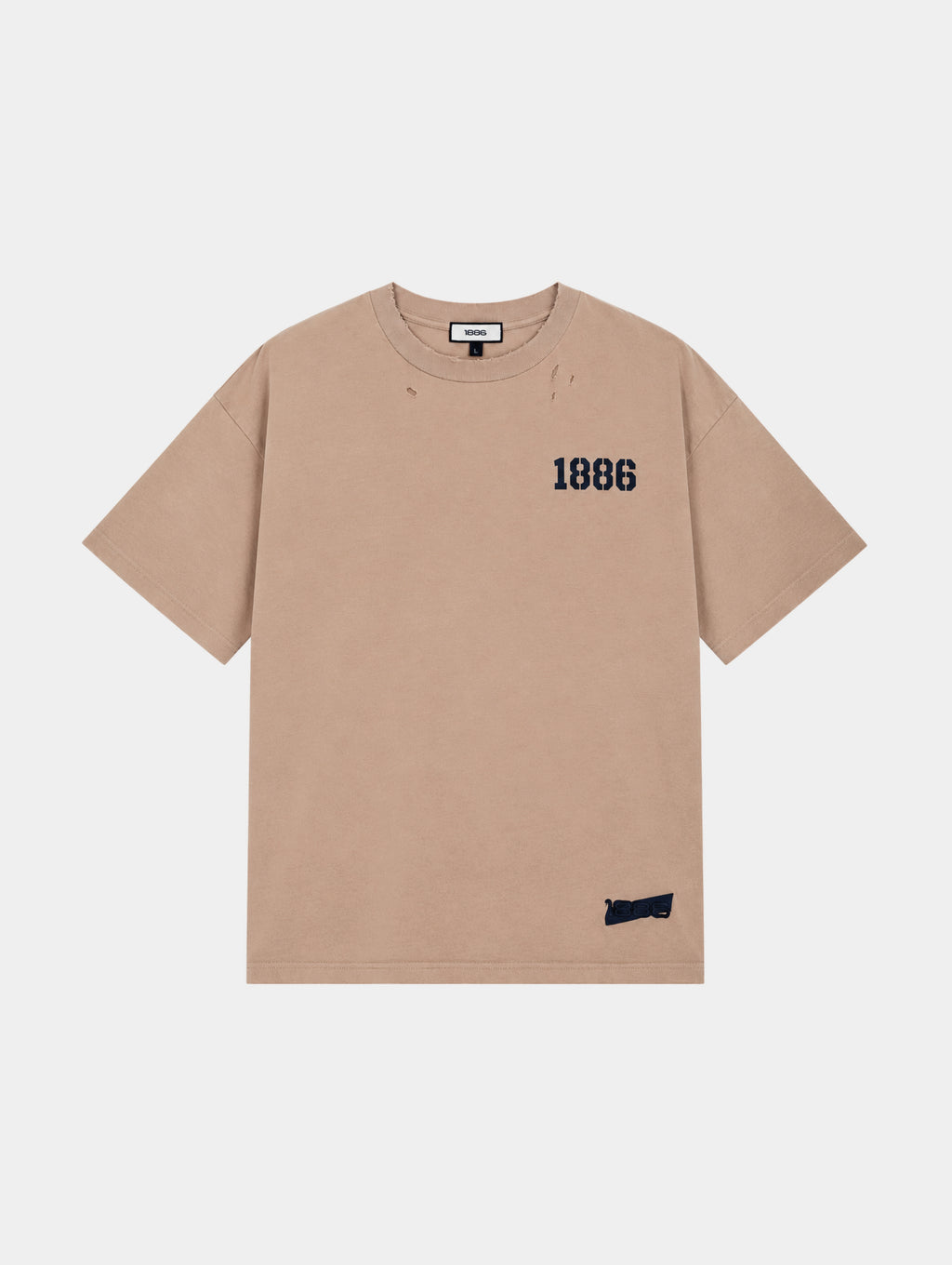 COUNTY JAIL LOGO T-SHIRT- BEIGE