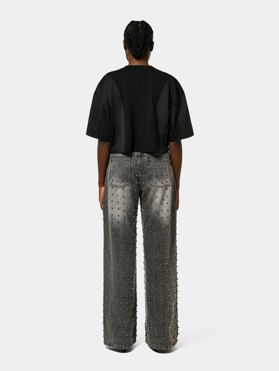 DECONSTRUCTED MOTO TEE - BLACK