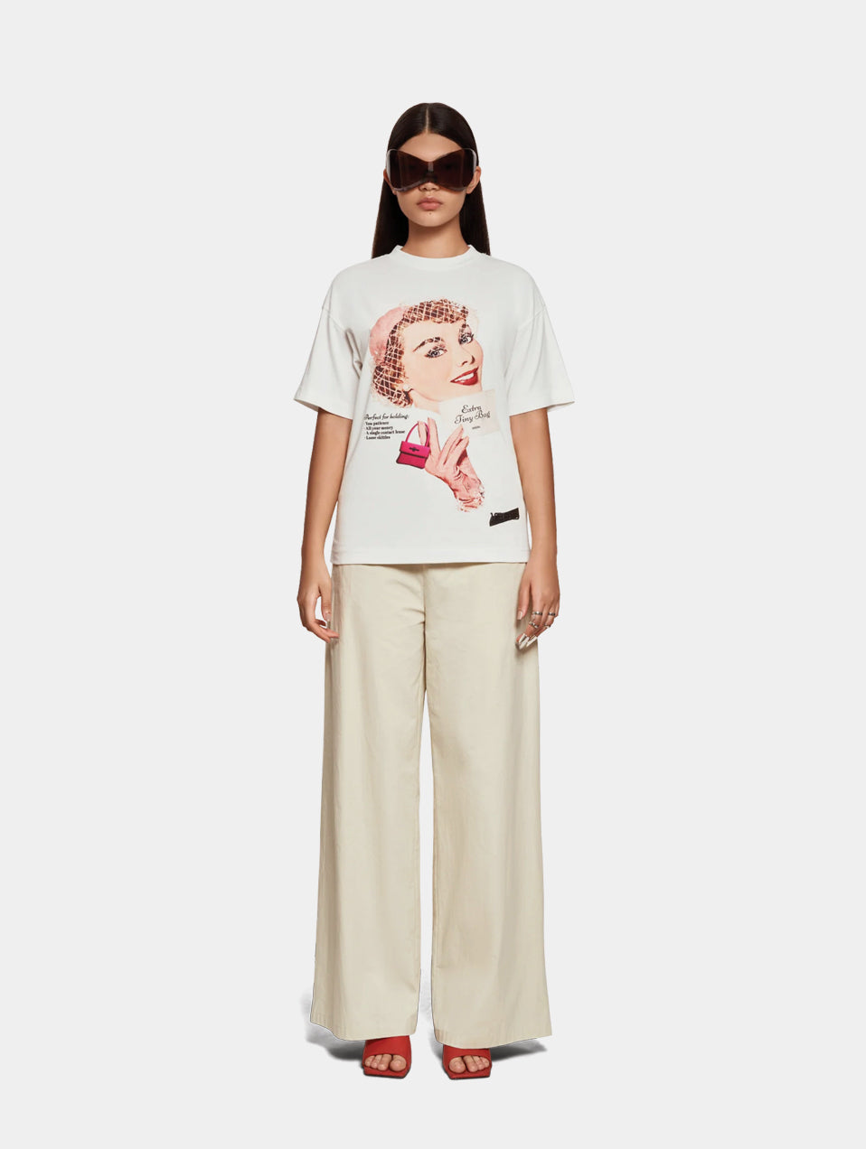 HUMMAN BILLBOARD T-SHIRT- WHITE