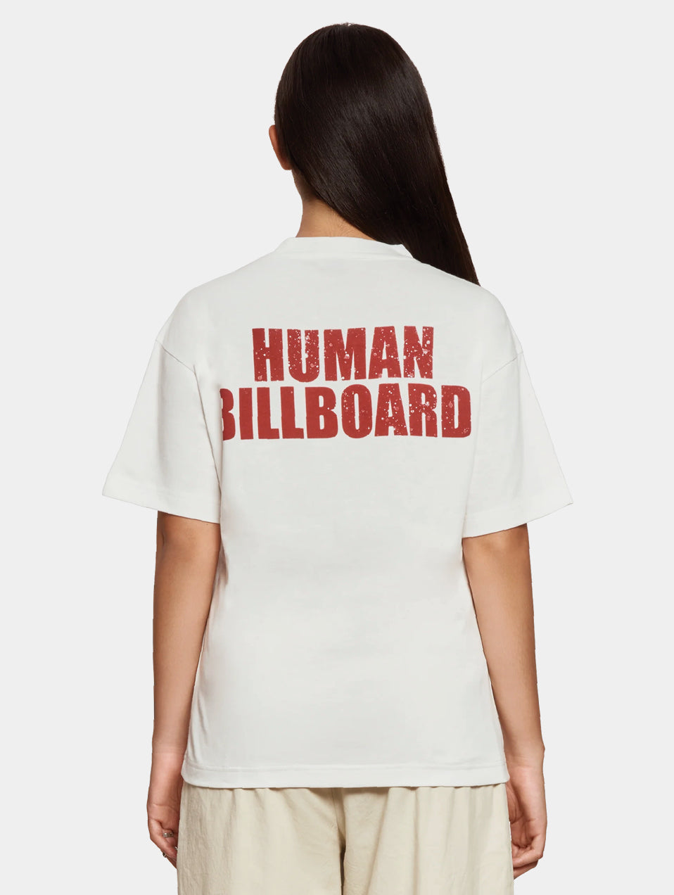 HUMMAN BILLBOARD T-SHIRT- WHITE