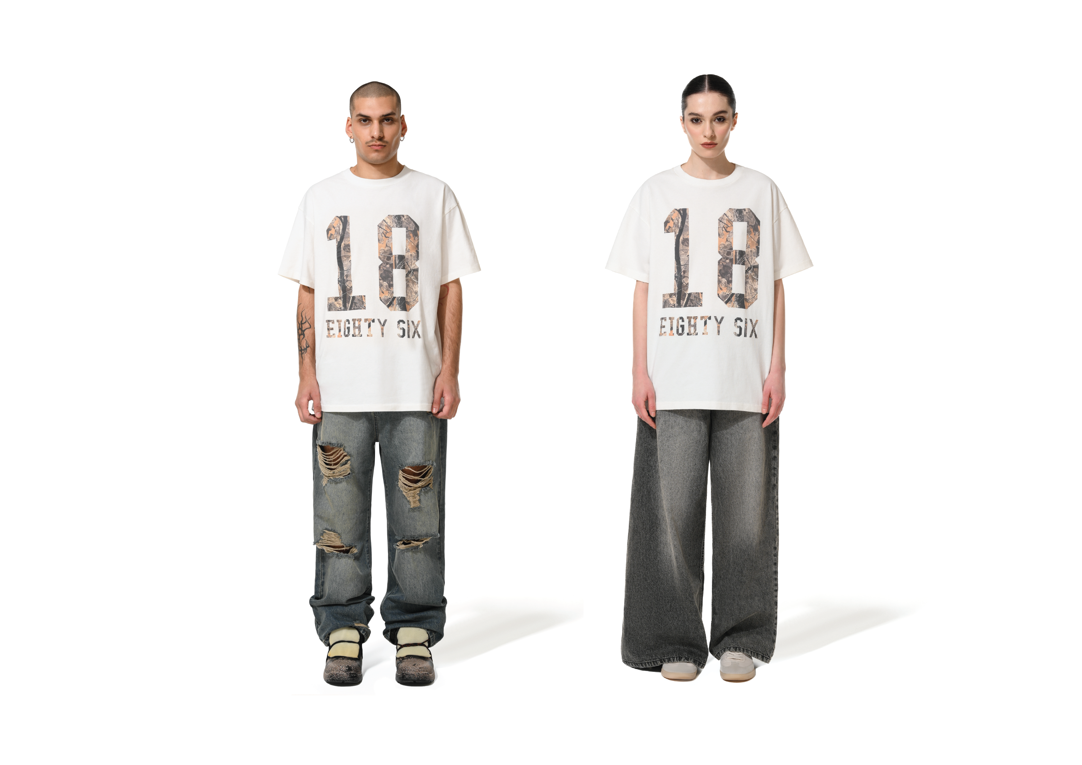 18 EIGTHYSIX WHITE T-SHIRT