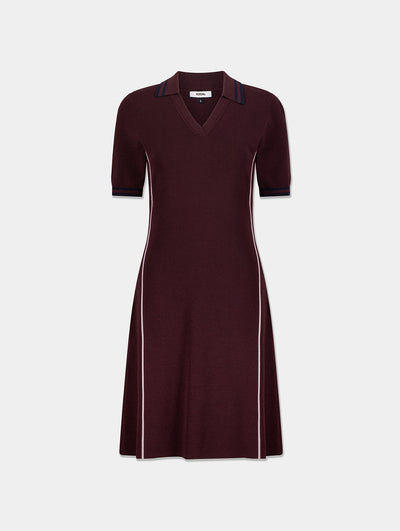 KNIT POLO DRESS