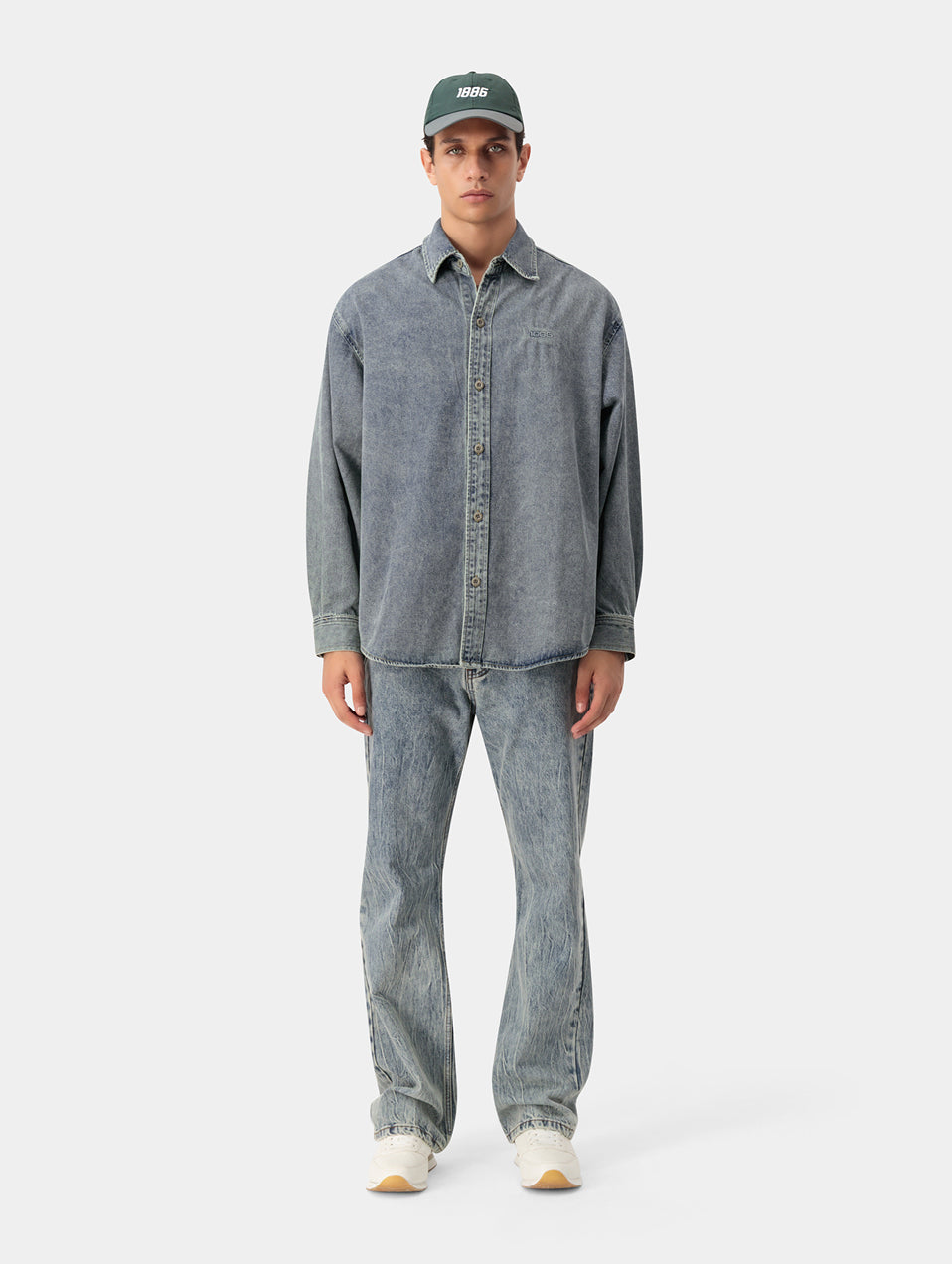 LIGHT WASH DENIM SHIRT