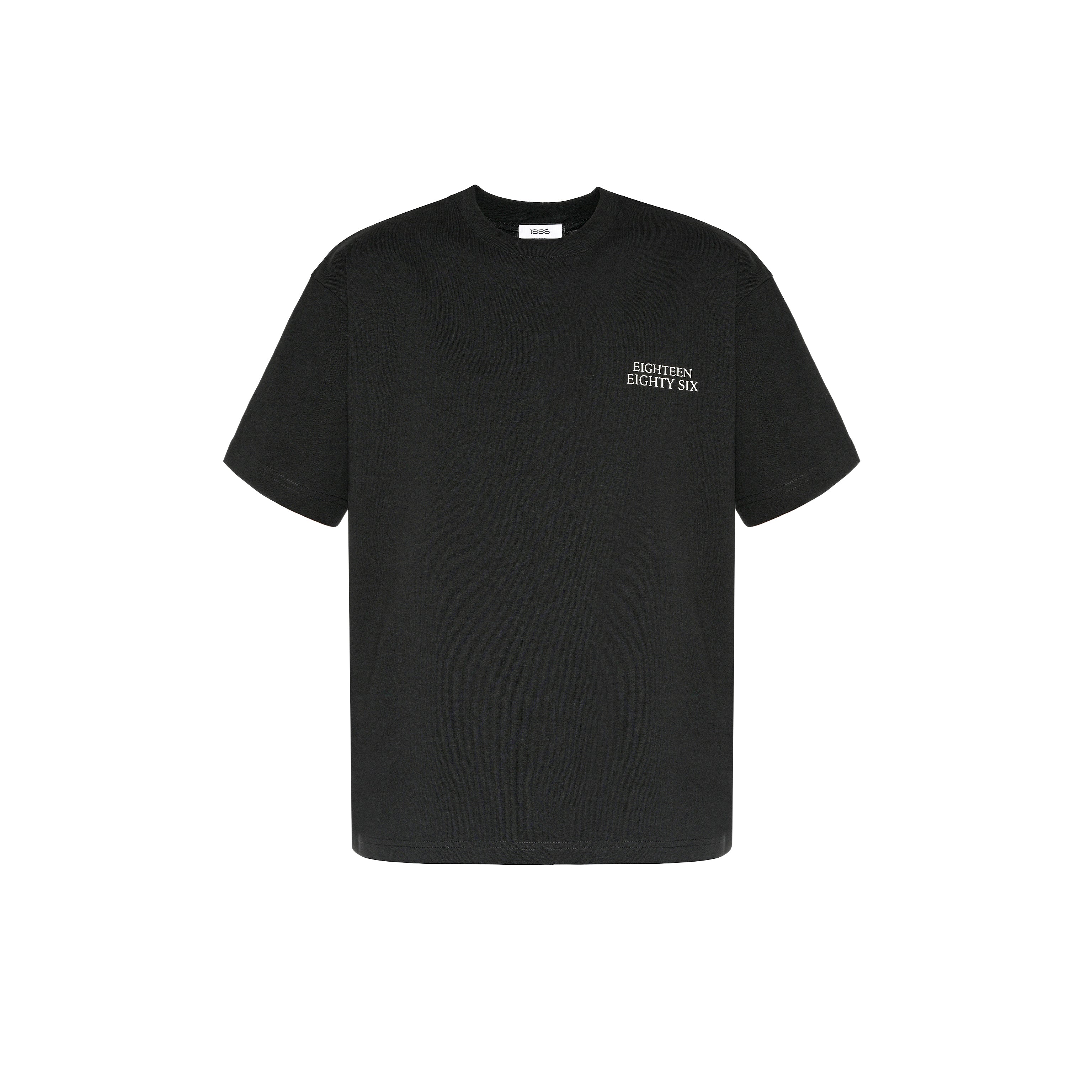 1886 Classic oversized T-shirt- BLACK – 1886 riyadh