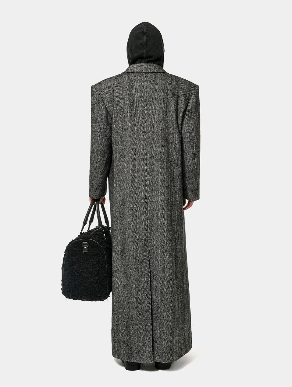 PEAK LAPEL COAT - GREY – 1886 riyadh