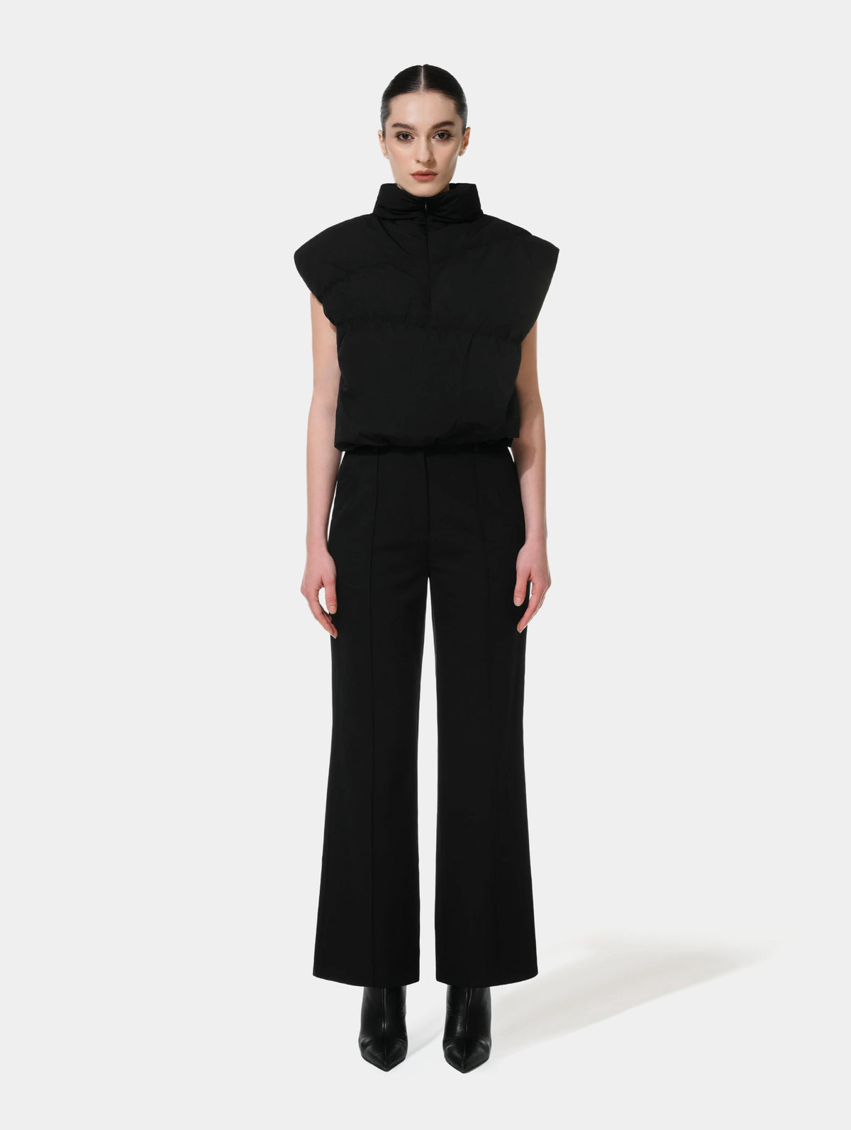 PUFFER TOP - BLACK