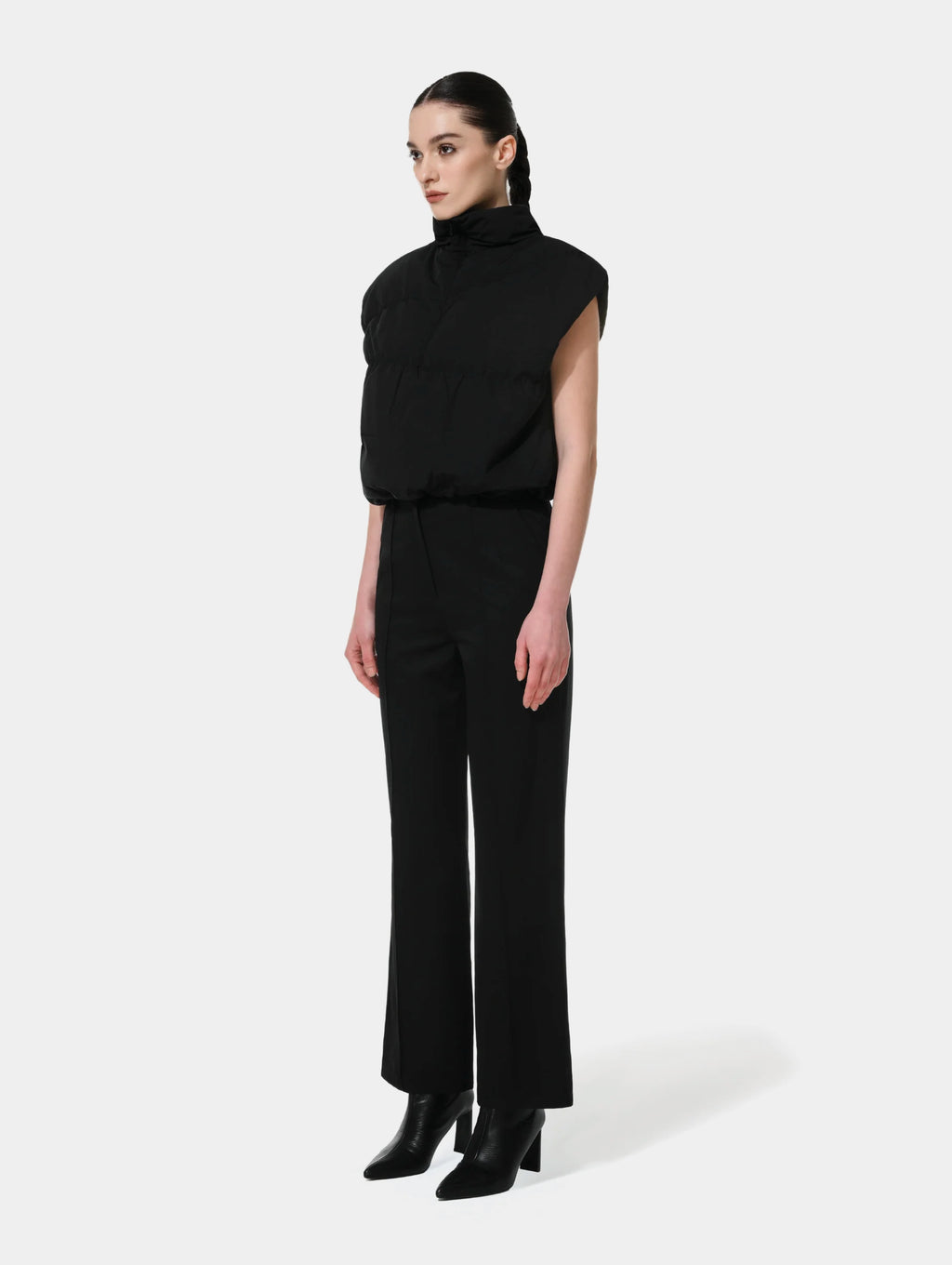 PUFFER TOP - BLACK
