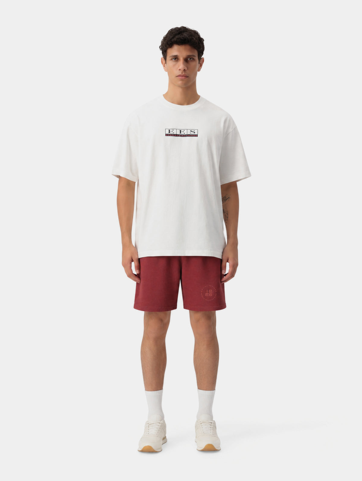 OVERSIZED RED SHORTS