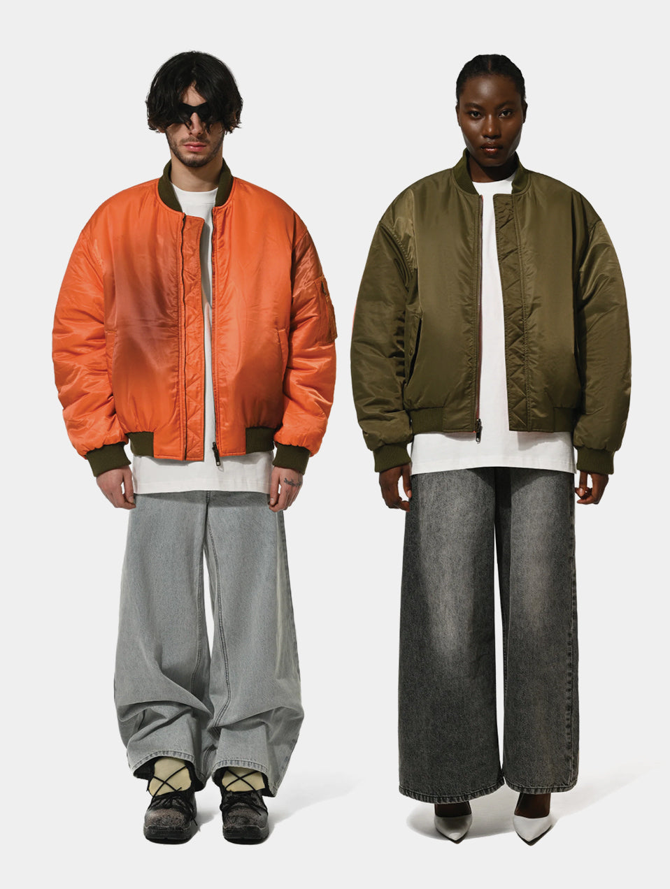 REVERSIBLE BOMBER - GREEN/ ORANGE – 1886 riyadh