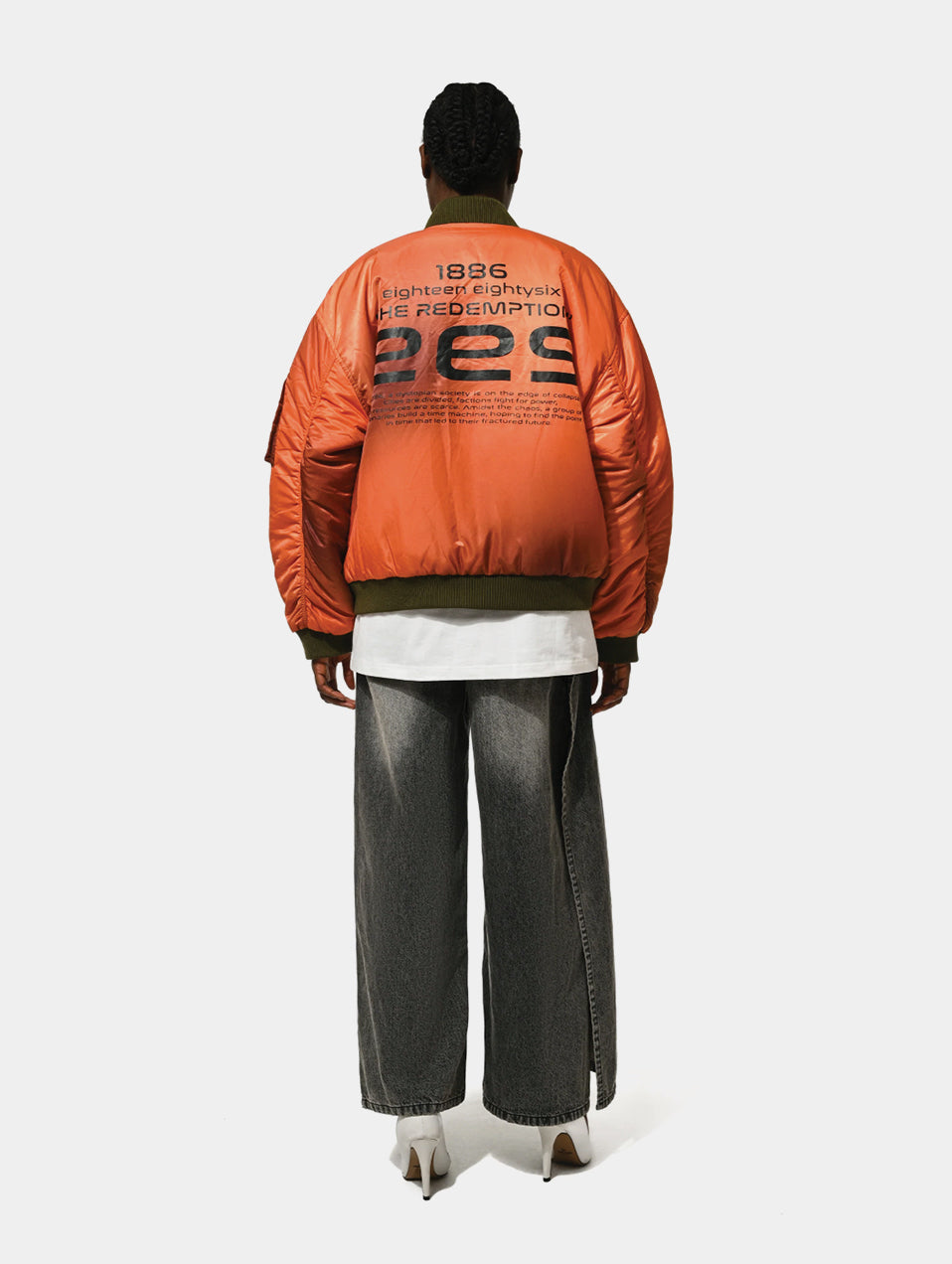REVERSIBLE BOMBER - GREEN/ ORANGE – 1886 riyadh