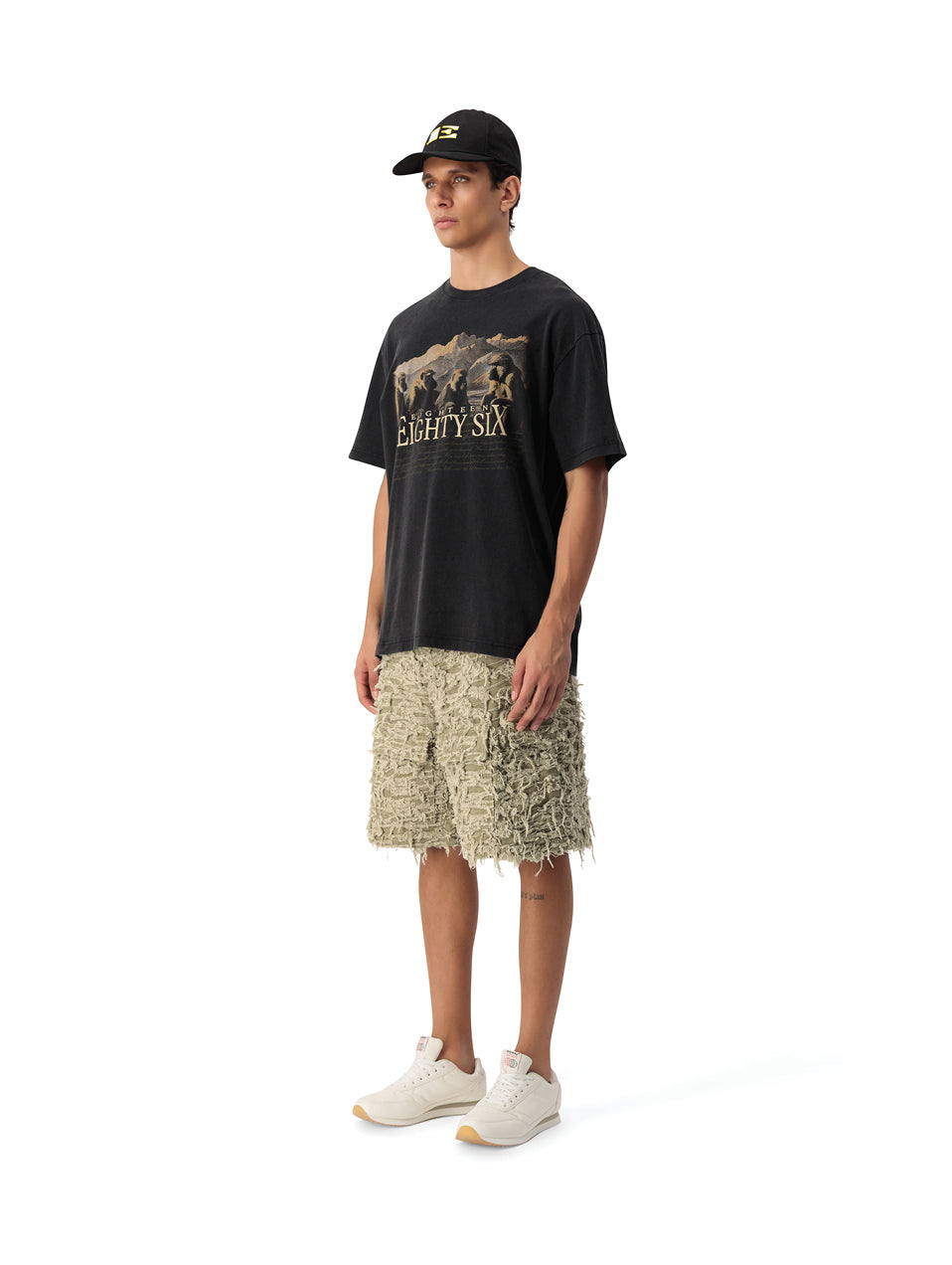 DISTRESSED UTILTY SHORTS