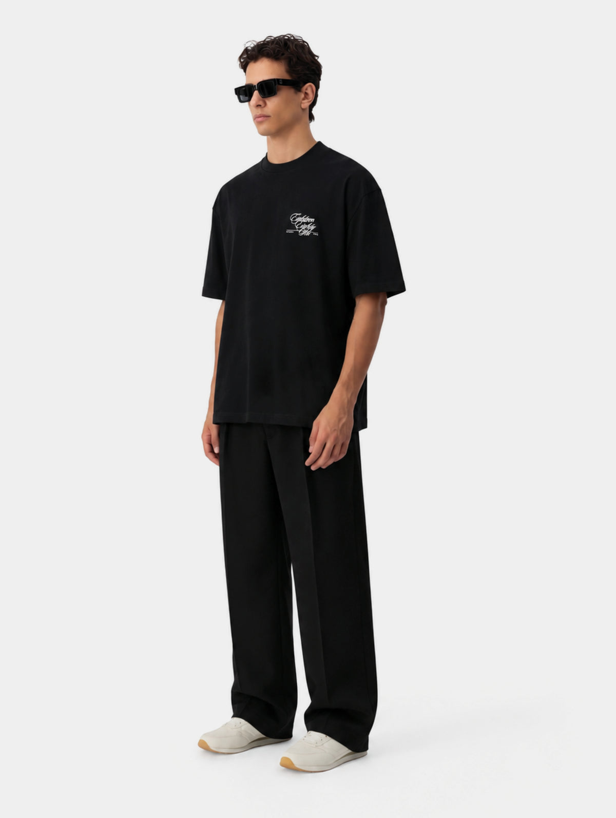 The Black Twin-Pleat Pants