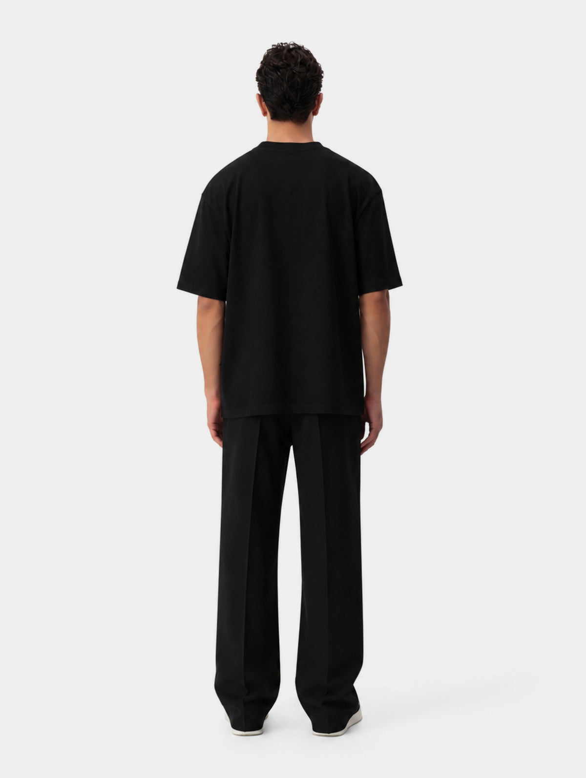 The Black Twin-Pleat Pants