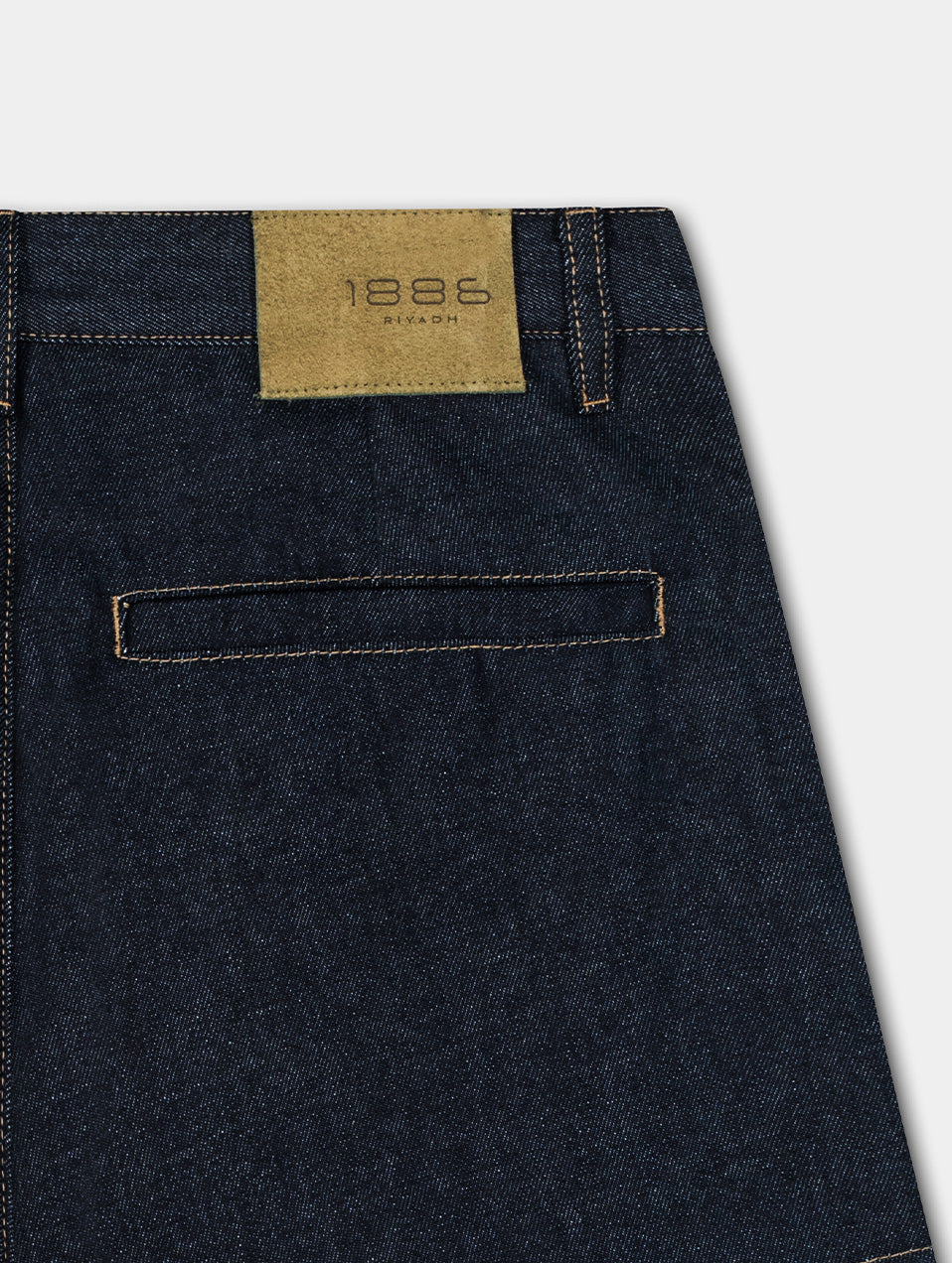 The Stitched Denim Shorts