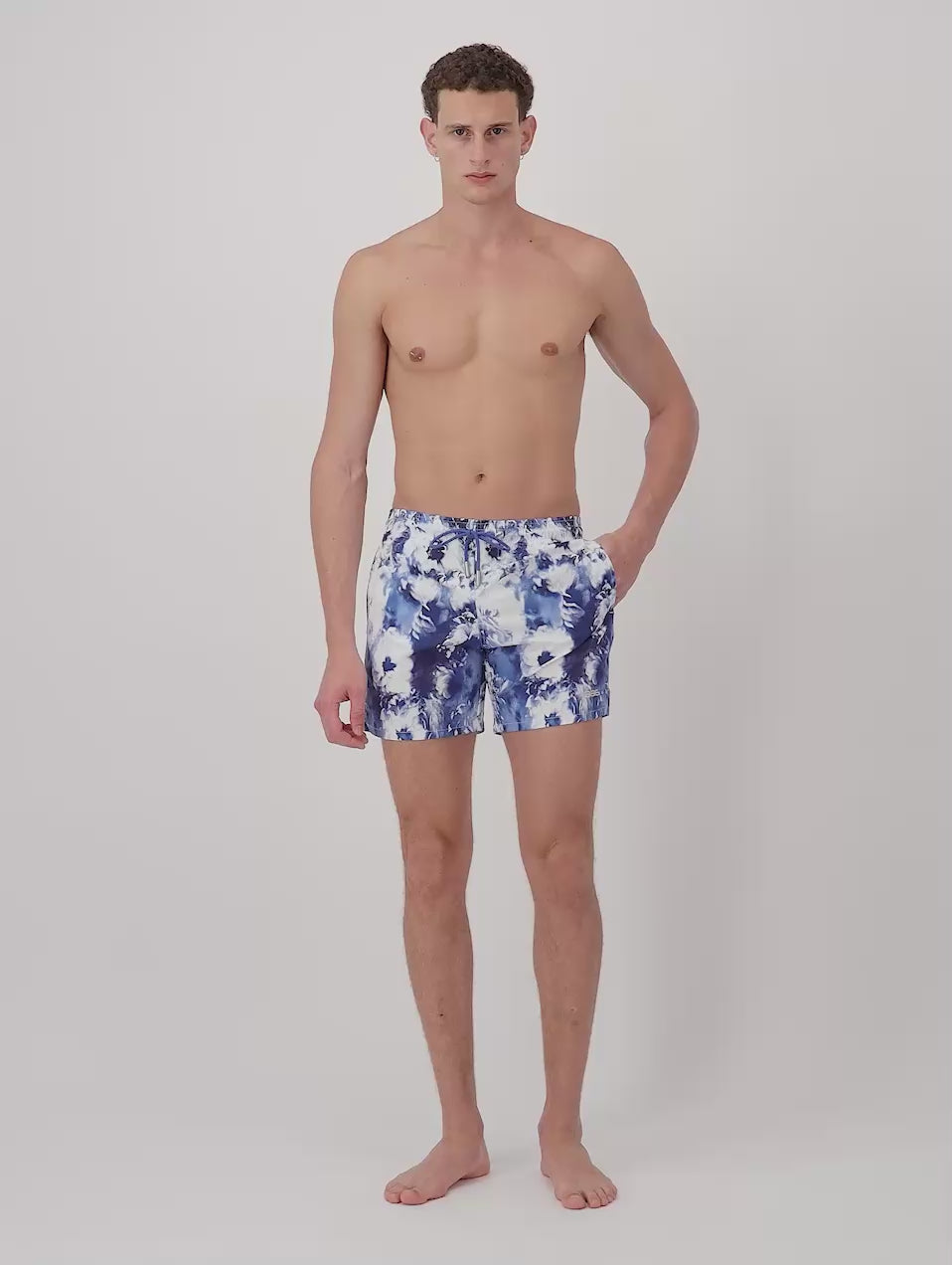 Azure Bloom Swim Shorts